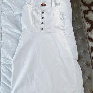 Brand New White denim dress